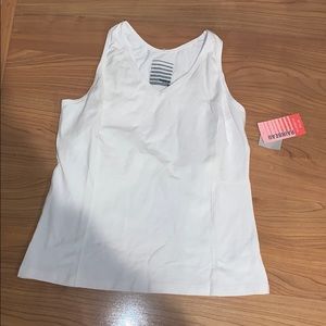 Rainbeau White Racer Back Tank size 1x NWT
